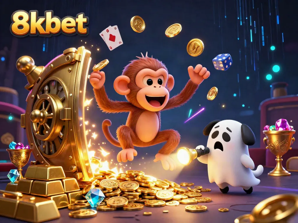 Experience winning thrills at 8xbet with dynamic gaming scenes in a haunted casino.