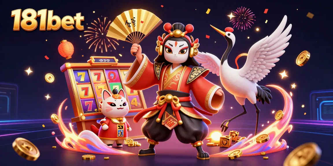Join the excitement of 181bet with a vibrant scene showcasing casino adventure and dynamic elements.