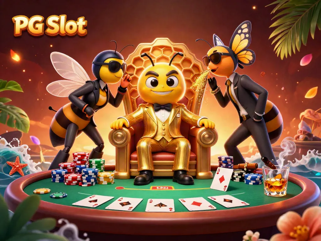 Experience thrilling gameplay in PG Slot with dynamic scenes of excitement and luxury.