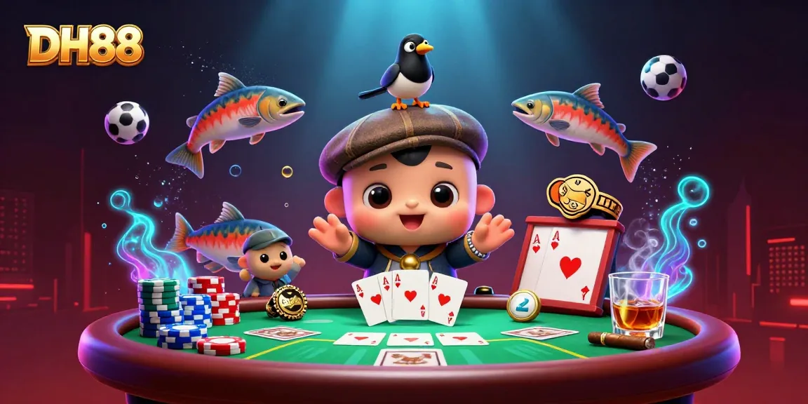 Experience the excitement of sports betting at DH88 featuring dynamic poker and gaming elements.