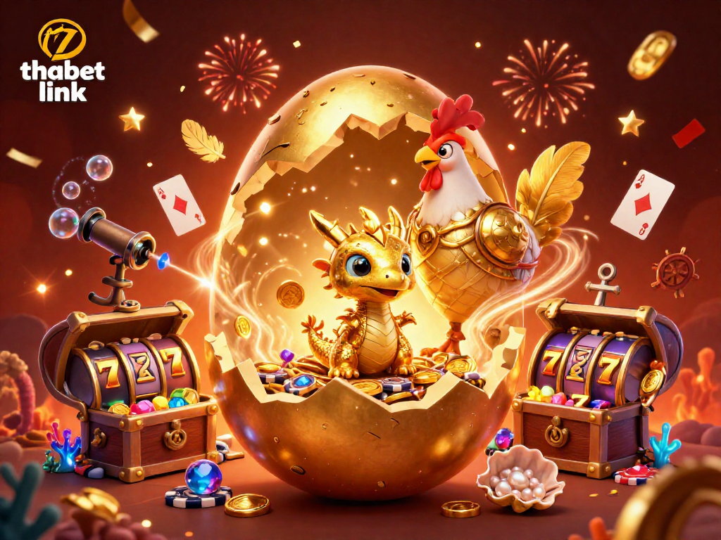 Join the excitement at thabet link with golden treasures and thrilling slot adventures in a vibrant casino setting.