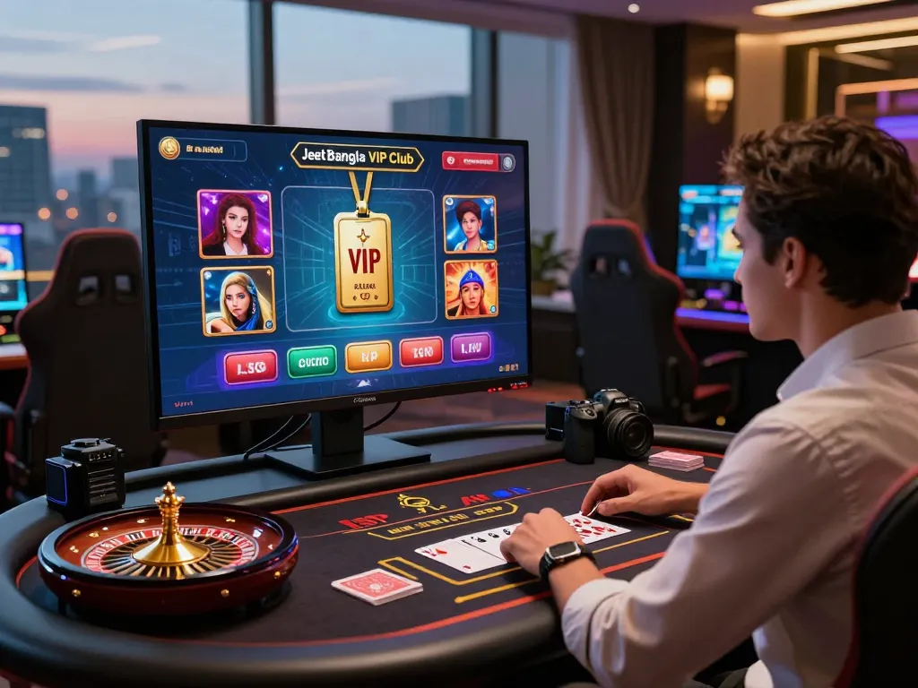 Engaging JeetBangla vip online gaming scene showcasing luxurious experience and exclusive club benefits.